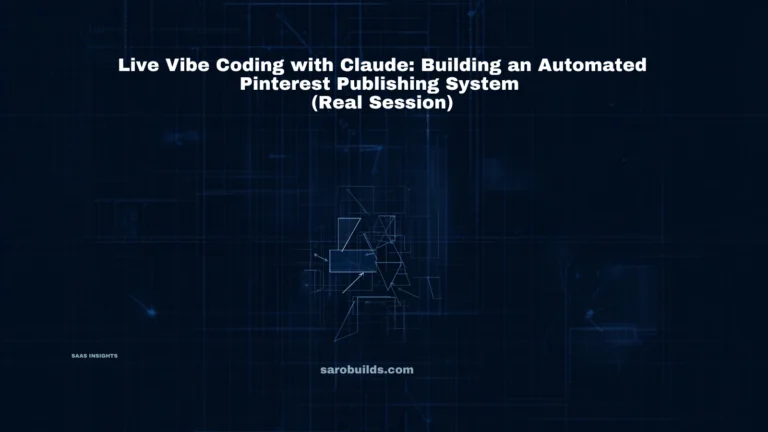 Live Vibe Coding with Claude: Building an Automated Pinterest Publishing System (Real Session)